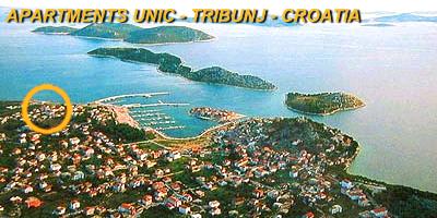 Holidays in apartments and private accommodation in Tribunj - Vodice - Croatia